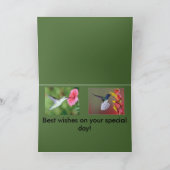 Hummingbird-Geburtskarte Karte (Innenseite)