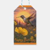 Hummingbird Geburtstag Geschenkanhänger (Vorderseite)