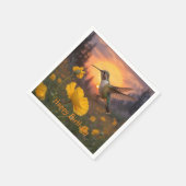 Hummingbird Geburtstag Serviette (Ecke)