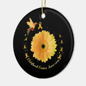 Hummingbird Gelbe Sonnenblume Kinderkrebs Keramik Ornament (Links)