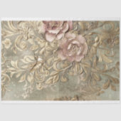 Hummingbird Gilded Patina Embosser Blumeneffekt Seidenpapier (Vorderseite)