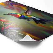 Hummingbird Glory, Vogelkunst, Vögel Fotodruck (Ecke)