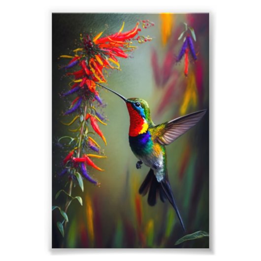 Hummingbird Glory, Vogelkunst, Vögel Fotodruck (Vorne)