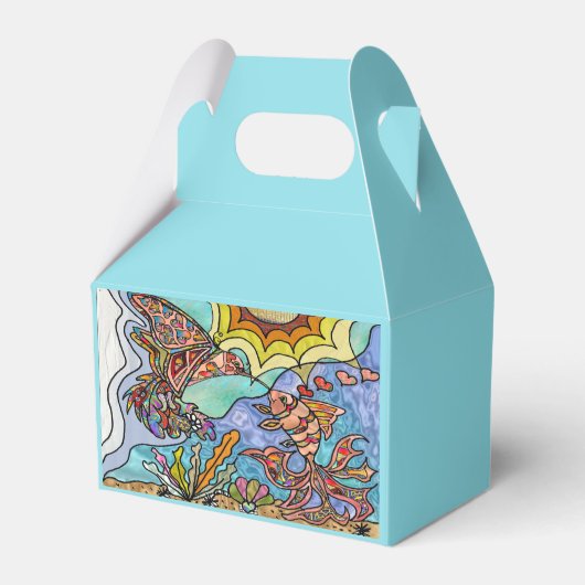 Hummingbird Goldfish Reflection Art Fevor Box Geschenkschachtel (Vorderseite)