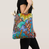 Hummingbird Goldfish Reflection Fantasy Art Tasche (Von Nahem)