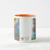 Hummingbird Goldfish Reflection Fantasy Art Tasse (Zentrum)