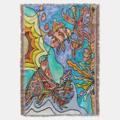 Hummingbird Goldfish Reflection Fantasy Blanket Decke (Vorderseite Vertikal)