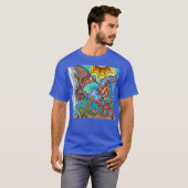 Hummingbird Goldfish Reflektion Art T-Shirt (Vorne ganz)