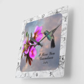 HUMMINGBIRD-GRANDMA SQUARE WANDSCHALTER QUADRATISCHE WANDUHR (Winkel)
