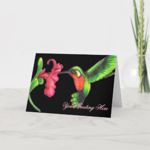 Hummingbird Grußkarte Karte