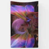 Hummingbird Guardian Fairy Fantasy Art Banner (Vertikal)