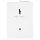 Hummingbird Happy Birthday Card (Hinten)