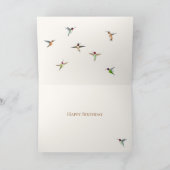Hummingbird Happy Birthday Card Karte (Innenseite)