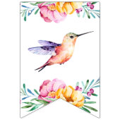 Hummingbird Happy Birthday Girl Bunting Banner (Erste Fahne)