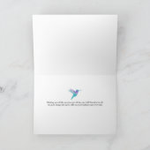 Hummingbird Happy Birthday Grußkarte Karte (Innenseite)