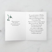 Hummingbird Happy Birthday Karte (Innenseite)