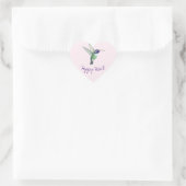 Hummingbird Happy Mail Herz-Aufkleber (Tasche)