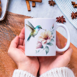 Hummingbird Harmonie mit Eleganter Hibiskus Kaffeetasse