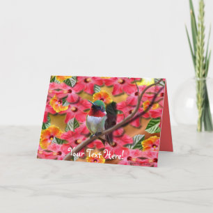 Hummingbird Haven Birthday Card Karte