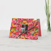 Hummingbird Haven Birthday Card Karte (Vorderseite)