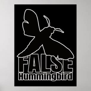 Hummingbird Hawk-Moth Butterfly - Entomologie Geek Poster