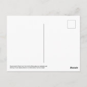 Hummingbird Hawk-Moth-Schmetterling im Flug Postkarte (Rückseite)