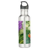 Hummingbird Hawk Moth und Lilacs Edelstahlflasche (Rückseite)