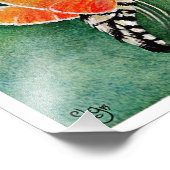 Hummingbird Hawk Moth und Lilacs Fotodruck (Ecke)