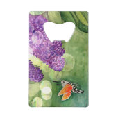 Hummingbird Hawk Moth und Lilacs Geldbeutel Flaschenöffner (Vorderseite)