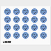 Hummingbird Heart Stickers (Blatt)