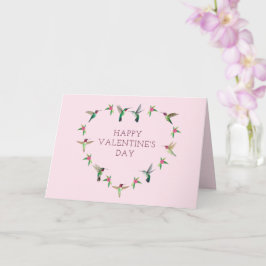 Hummingbird Heart Valentine's Day Card Karte