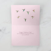 Hummingbird Heart Valentine's Day Card Karte (Innenseite)