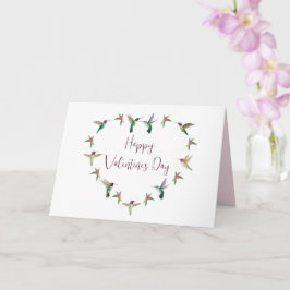 Hummingbird Heart Valentine's Day Card Karte