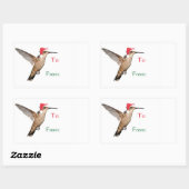 Hummingbird Helper Rechteckiger Aufkleber (Blatt)