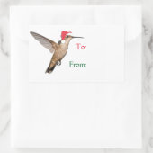 Hummingbird Helper Rechteckiger Aufkleber (Tasche)