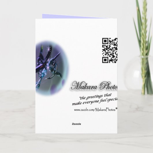 Hummingbird Herzlichen Glückwunsch - oder irgendei Karte (Rückseite)