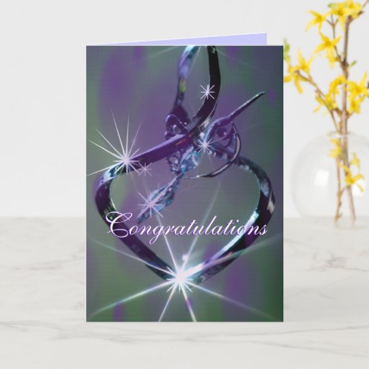 Hummingbird Herzlichen Glückwunsch - oder irgendei Karte (Gelbe Blume)