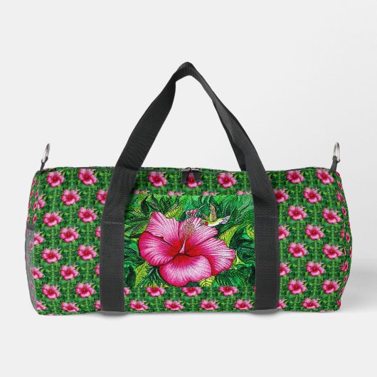 Hummingbird Hibiscus Duffle Bag (Rückseite)
