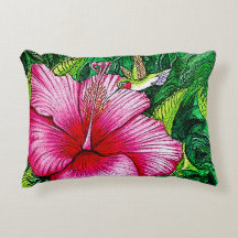 Hummingbird Hibiskus Aquarellbilder
