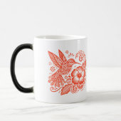 Hummingbird & Hibiskus Kaffeemaschine Tasse (Links)