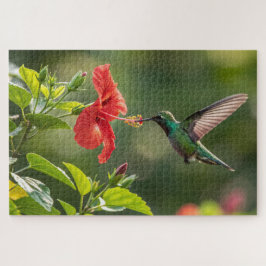 Hummingbird Hibiskus Puzzle - Vibrannte Tropic Art