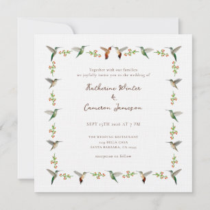 Hummingbird-Hochzeitseinladung