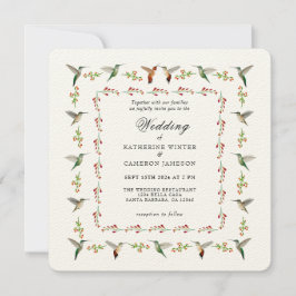 Hummingbird Hochzeitseinladung