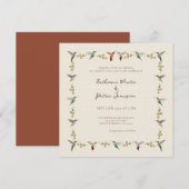 Hummingbird-Hochzeitseinladung (Vorne/Hinten)
