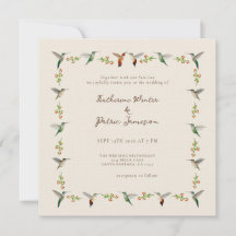 Hummingbird-Hochzeitseinladung