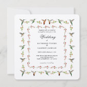 Hummingbird Hochzeitseinladung (Vorderseite)