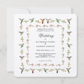 Hummingbird Hochzeitseinladung (Vorderseite)
