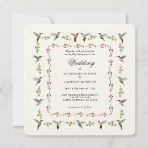 Hummingbird Hochzeitseinladung