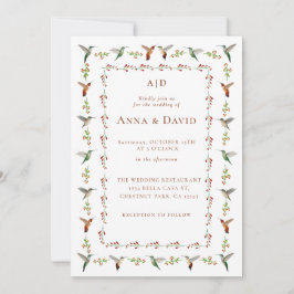 Hummingbird Hochzeitseinladung Ankündigung