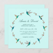 Hummingbird Hochzeitseinladung Ankündigung (Vorne/Hinten)